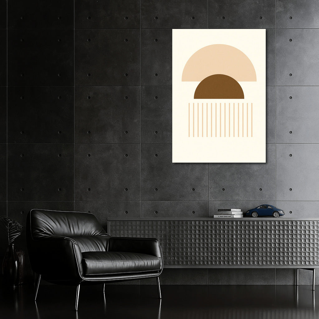 Harmony of Semicircles: Elegant Geometric Design for Interior