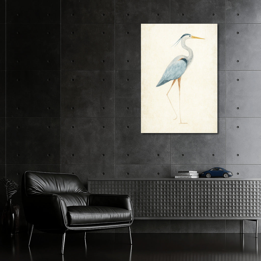 Graceful Bird in Watercolor: An Elegant Accent for Your Interior