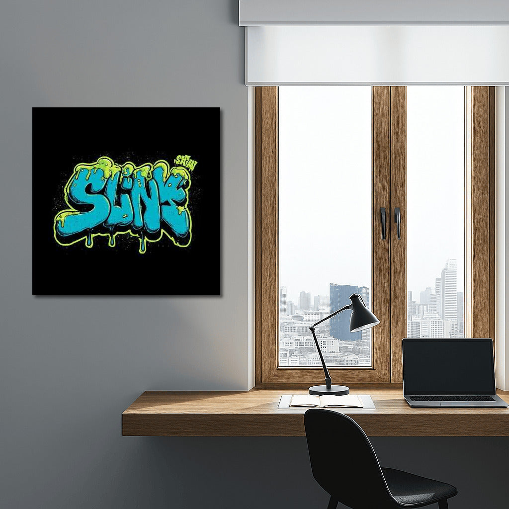 Vibrant Graffiti Explosion: Bold Fonts and Dynamic Colors