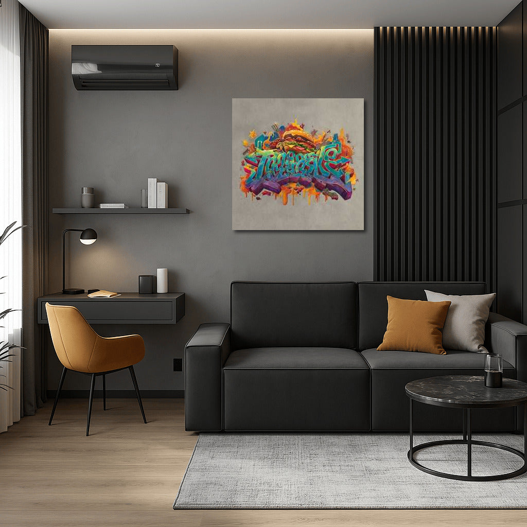 Graffiti Burger: Explosion of Colors and Street Energy