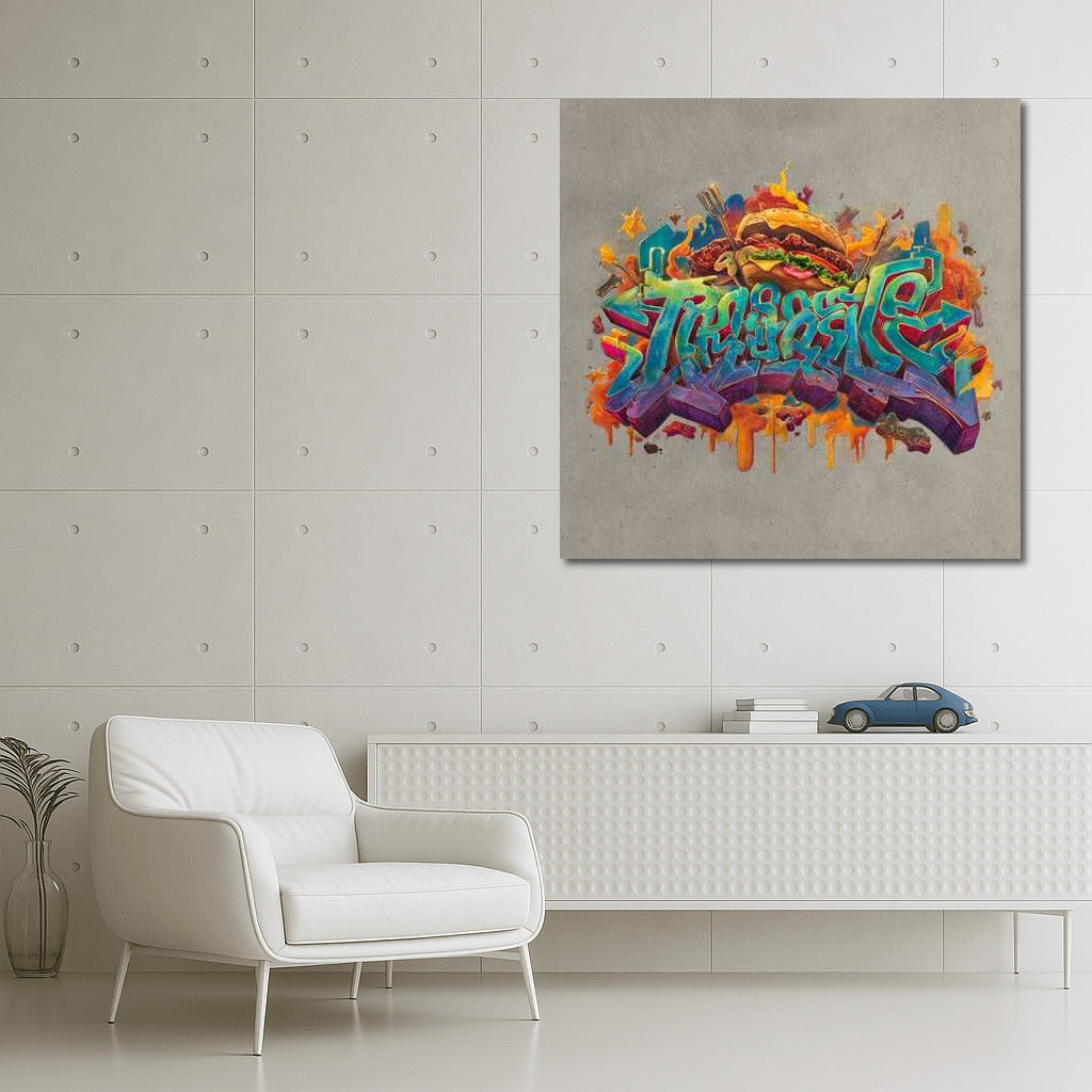 Graffiti Burger: Explosion of Colors and Street Energy