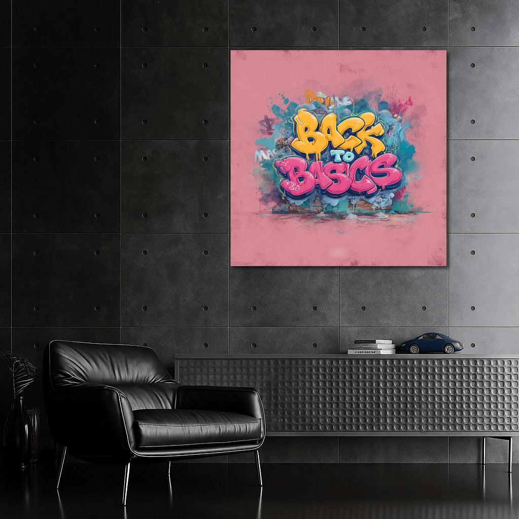 Vibrant Graffiti Explosion: Energy of Colors and Fonts