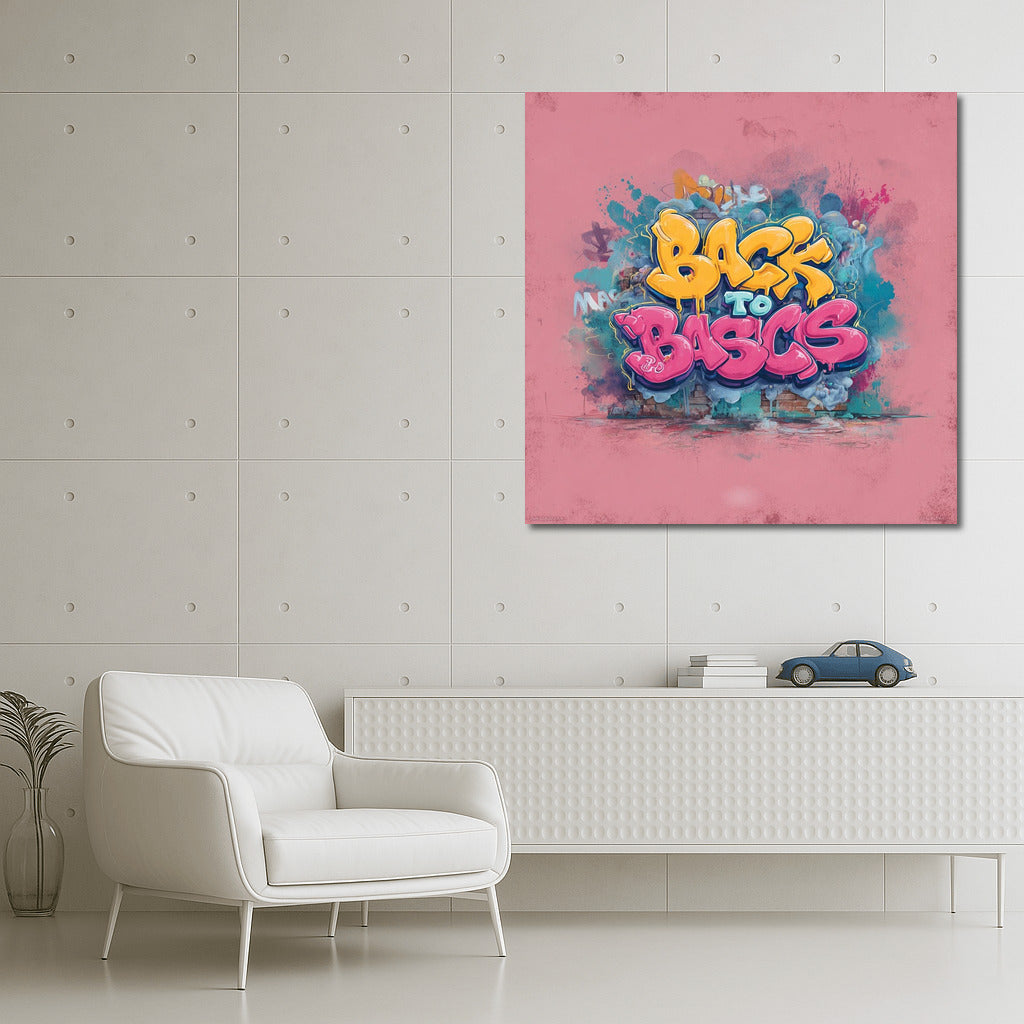 Vibrant Graffiti Explosion: Energy of Colors and Fonts