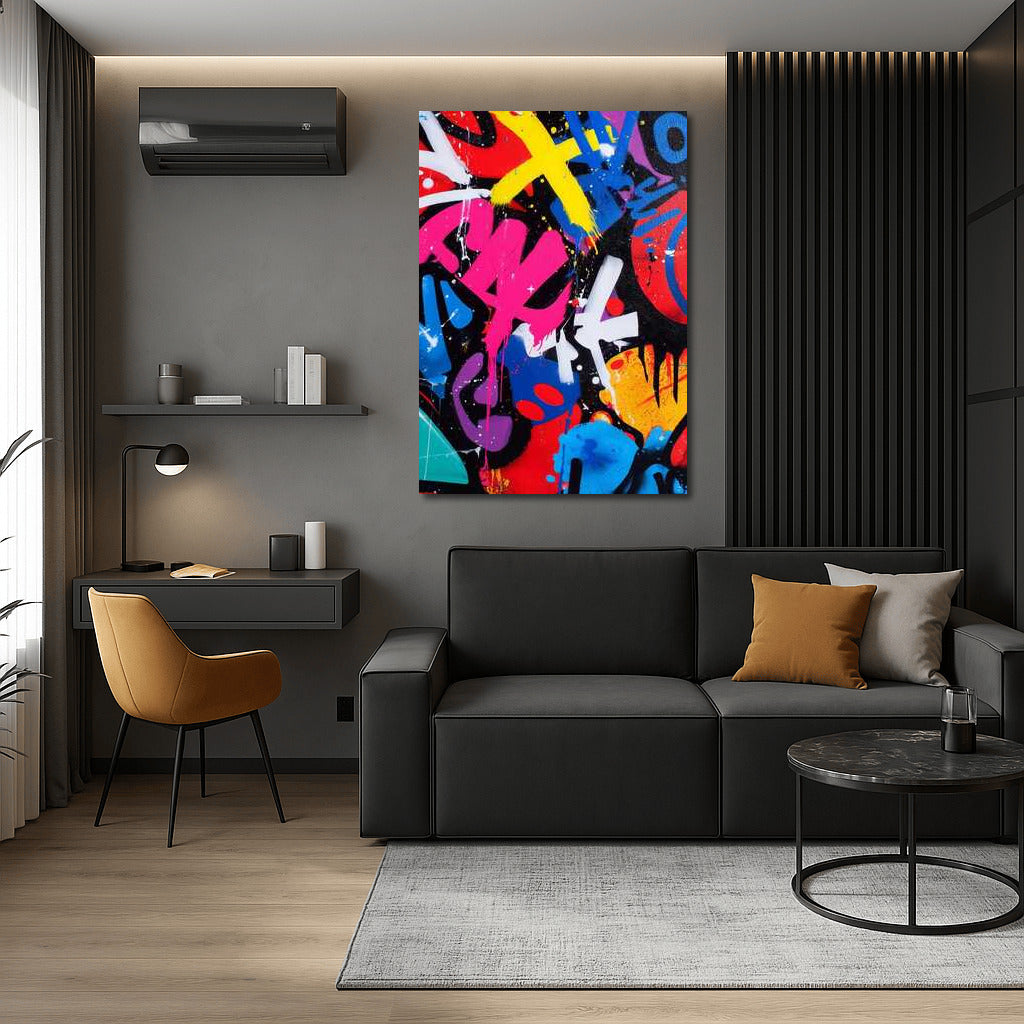 Graffiti Color Explosion: Dynamics and Energy