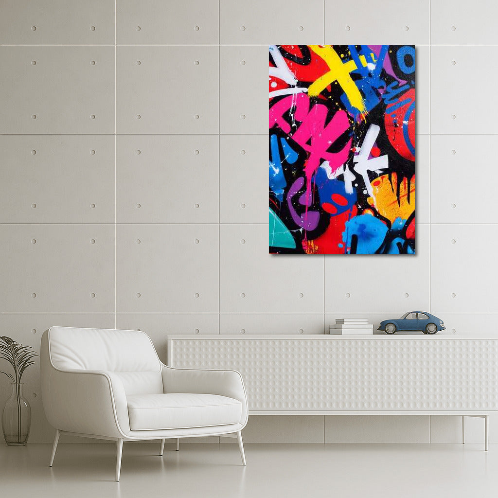 Graffiti Color Explosion: Dynamics and Energy
