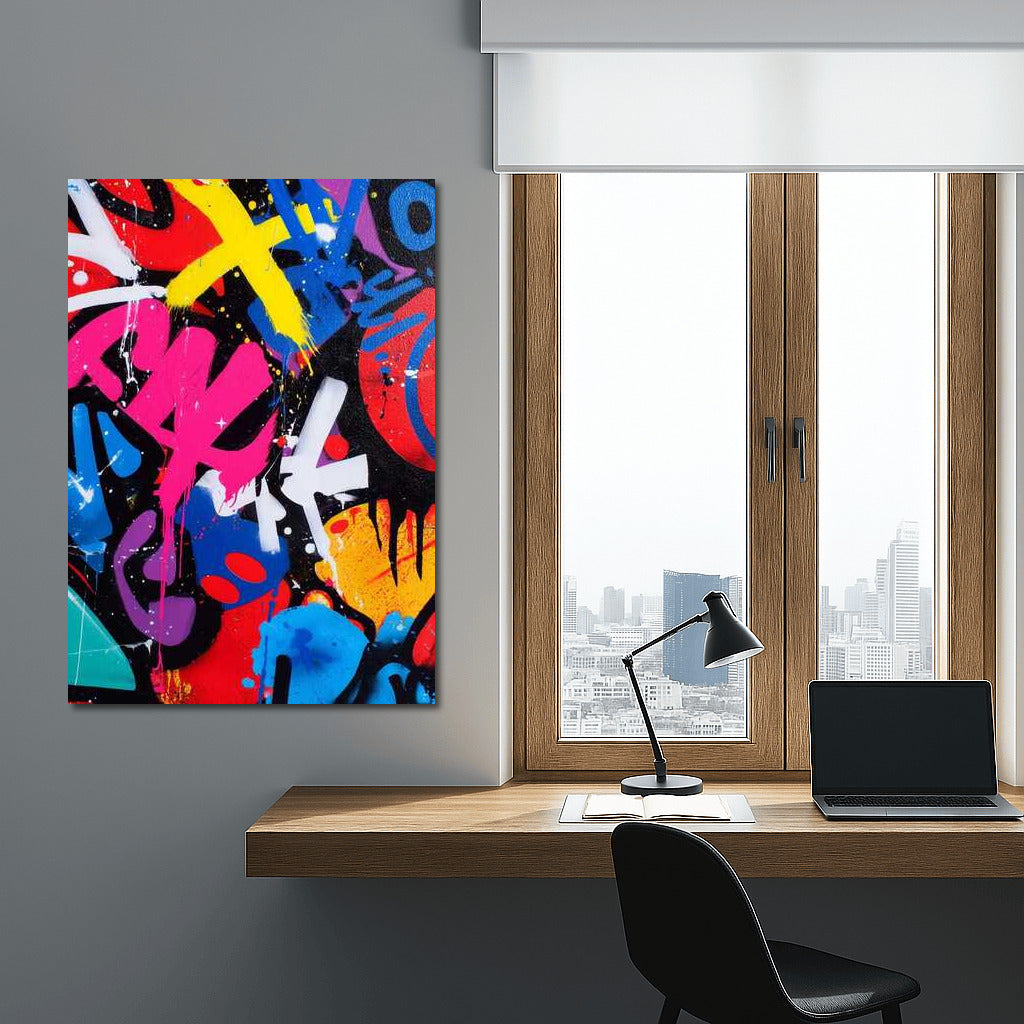 Graffiti Color Explosion: Dynamics and Energy