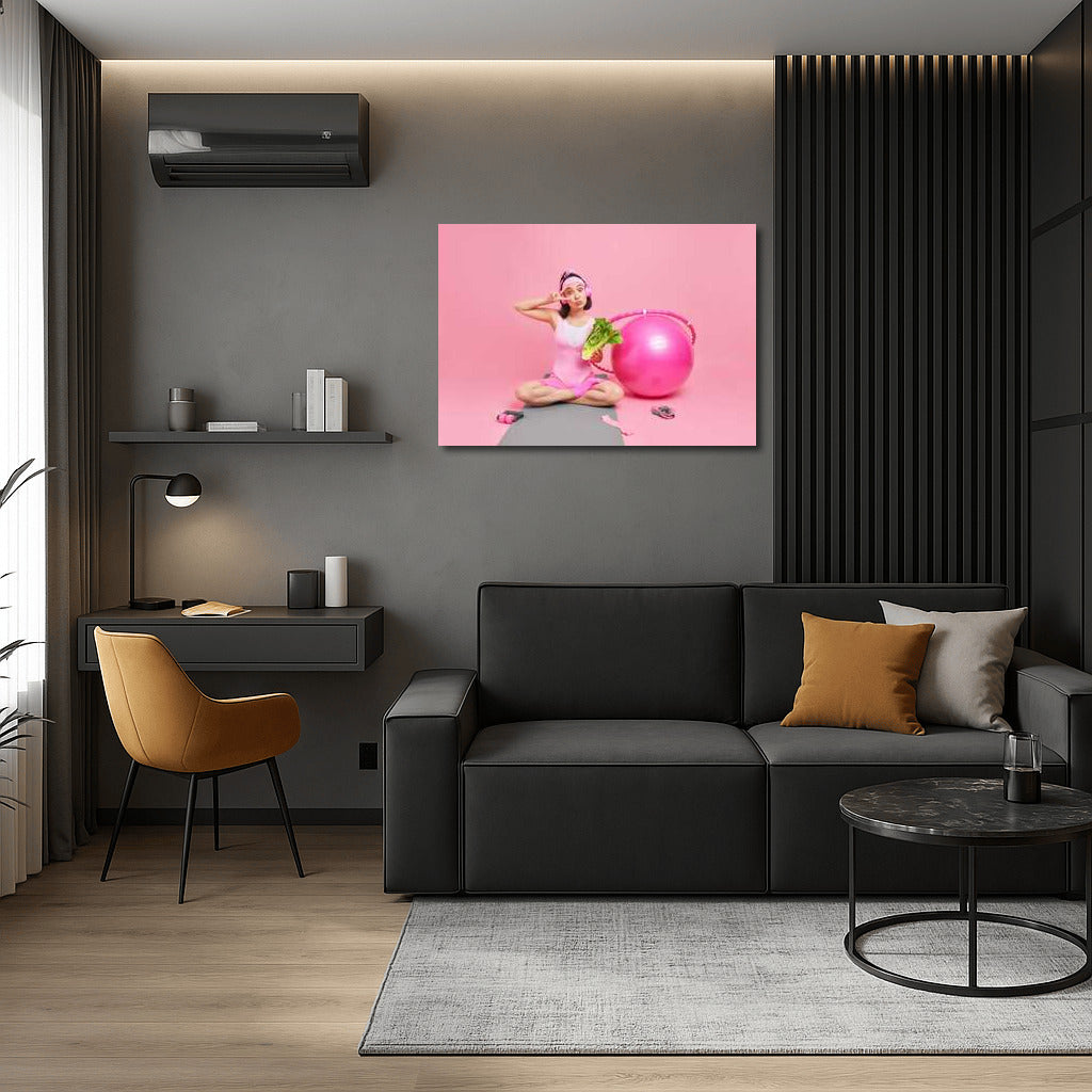 Energy and Balance: Healthy Living in Pink