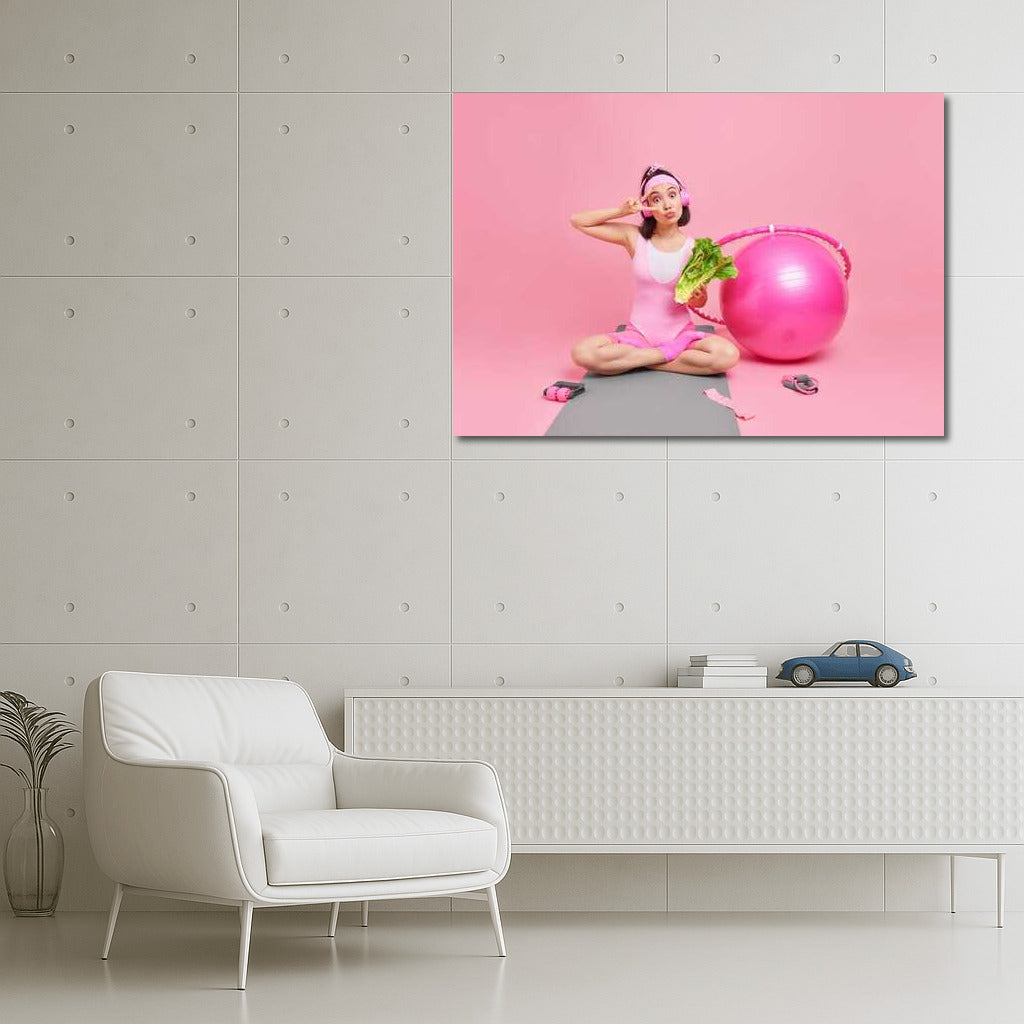 Energy and Balance: Healthy Living in Pink