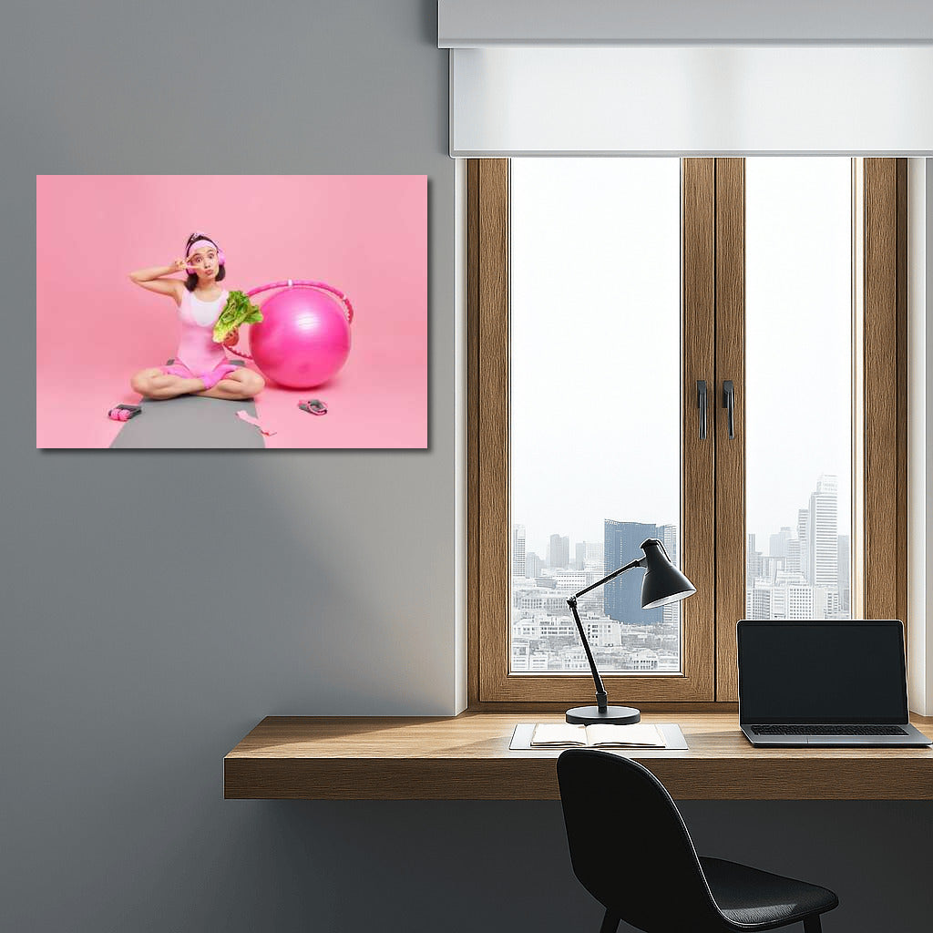 Energy and Balance: Healthy Living in Pink