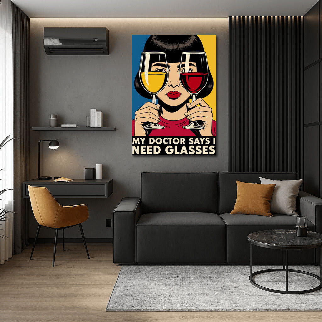 Laughter and Wine: A Humorous Spark on Your Wall