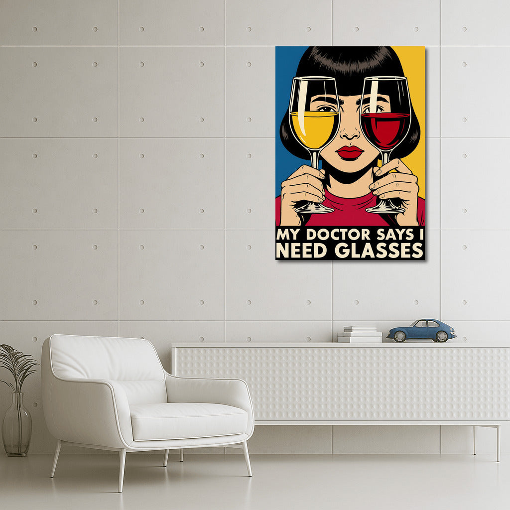 Laughter and Wine: A Humorous Spark on Your Wall