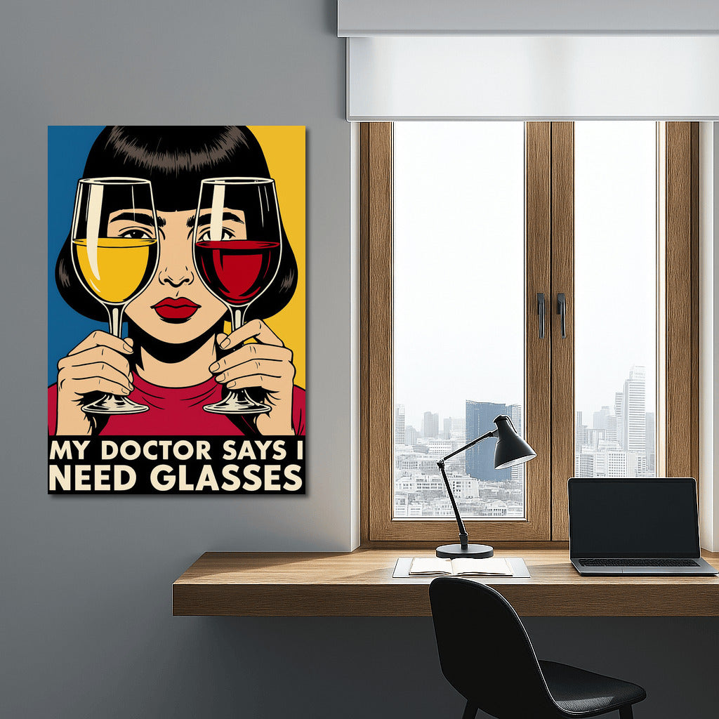 Laughter and Wine: A Humorous Spark on Your Wall