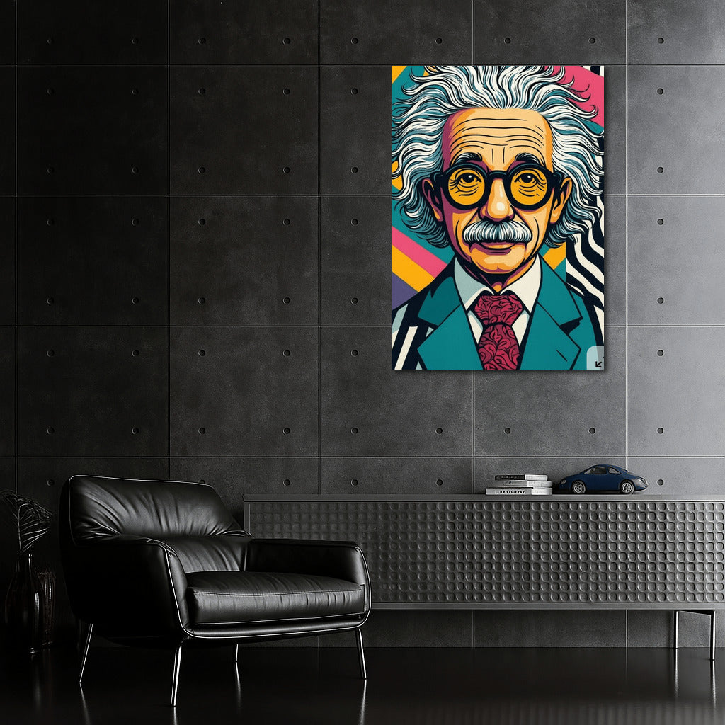 Pop Art Paradox: The Genius of Science in the Vortex of Humor