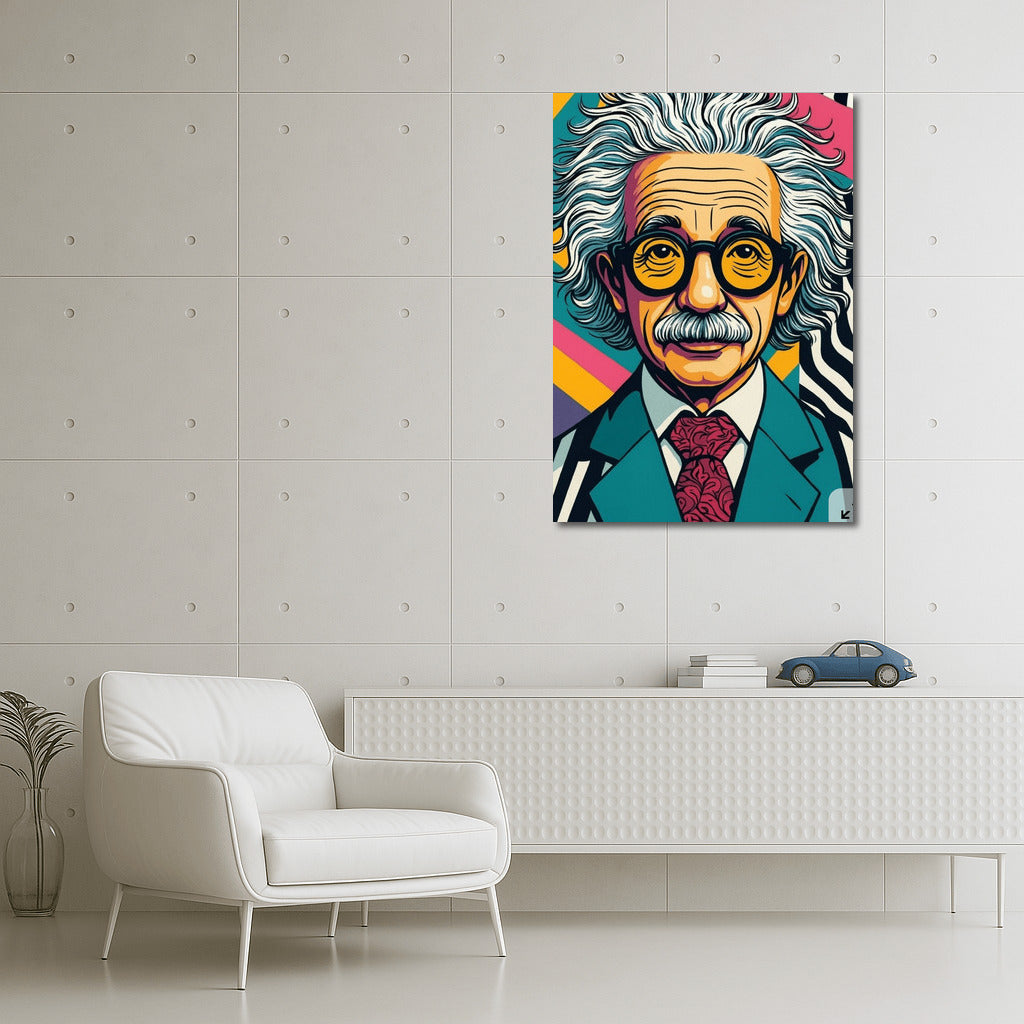 Pop Art Paradox: The Genius of Science in the Vortex of Humor
