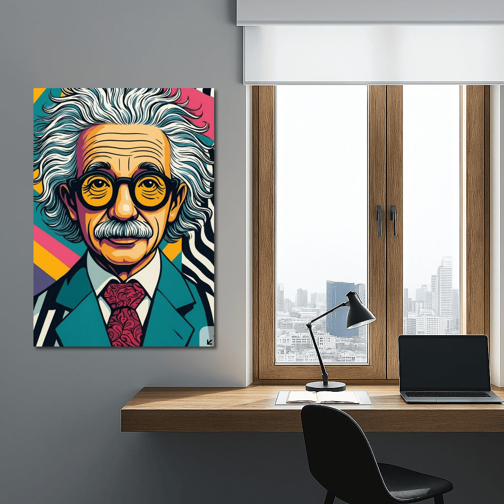 Pop Art Paradox: The Genius of Science in the Vortex of Humor
