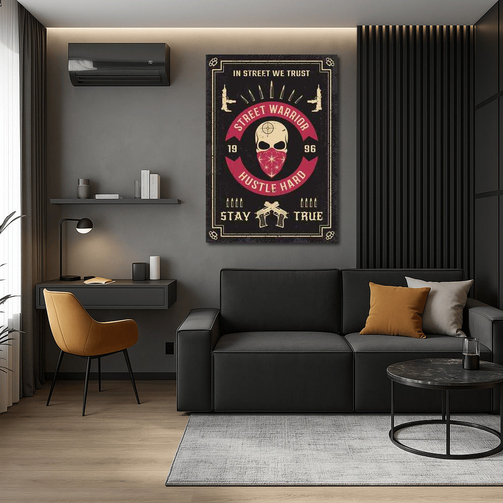 Street Warrior: Brutal Accent for Man Cave