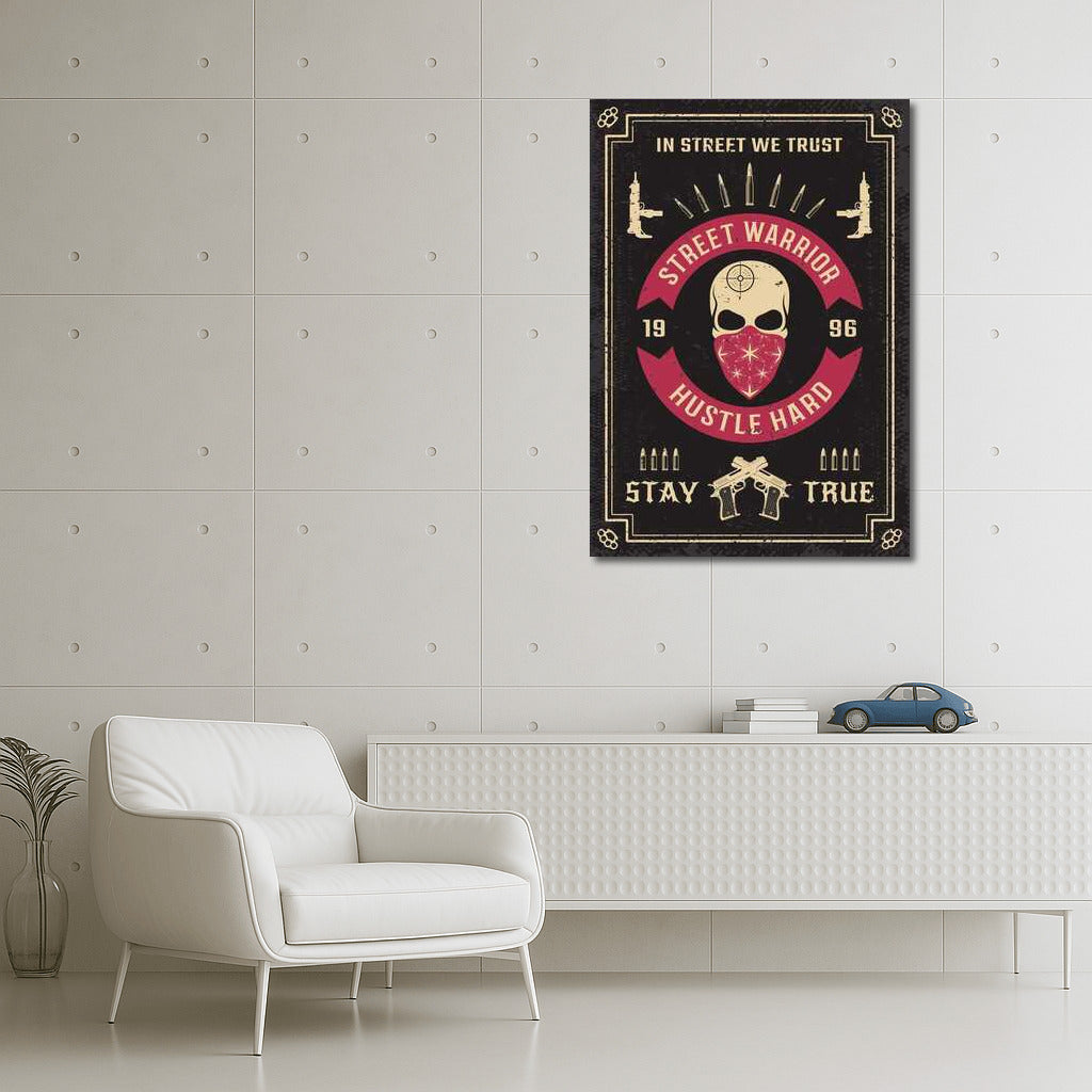 Street Warrior: Brutal Accent for Man Cave