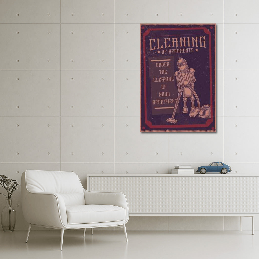 Retro Robot Cleaner: Style for Your Man Cave