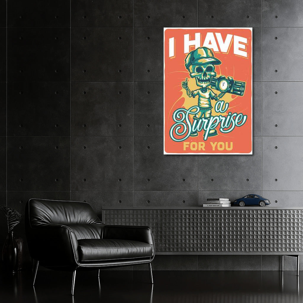 Skeleton in a Cap: Hourly Surprise for Man Cave