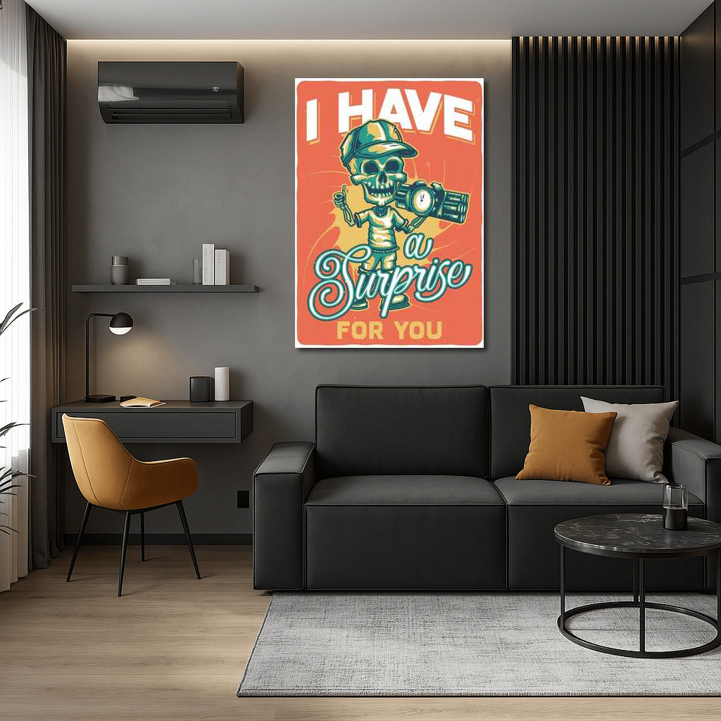 Skeleton in a Cap: Hourly Surprise for Man Cave