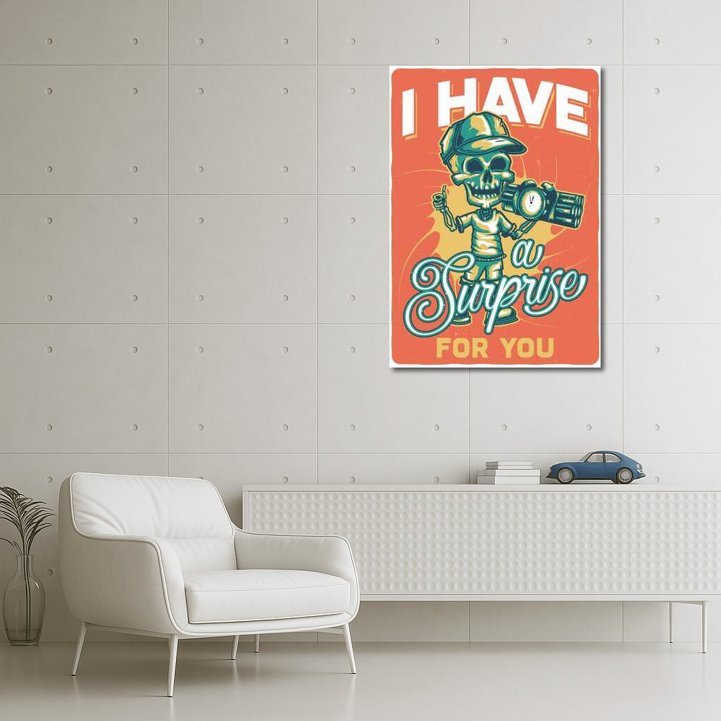 Skeleton in a Cap: Hourly Surprise for Man Cave