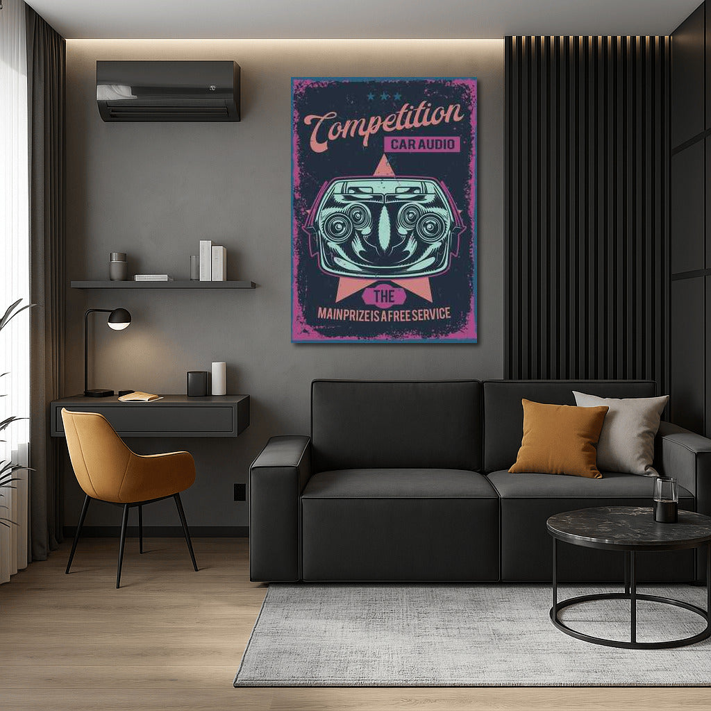 Retro Car: Sound and Style for Man Cave