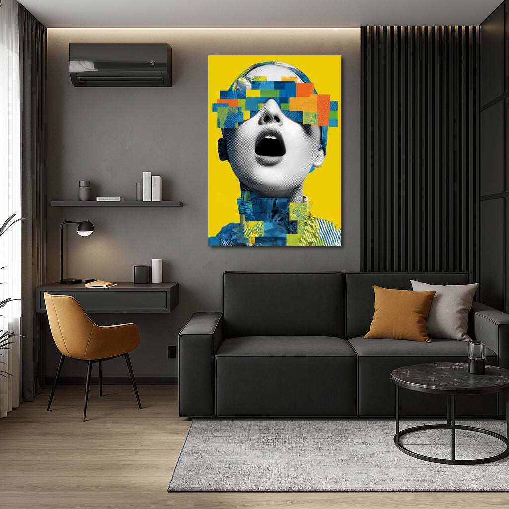 Explosion of Emotions: Vivid Maximalist Masterpiece