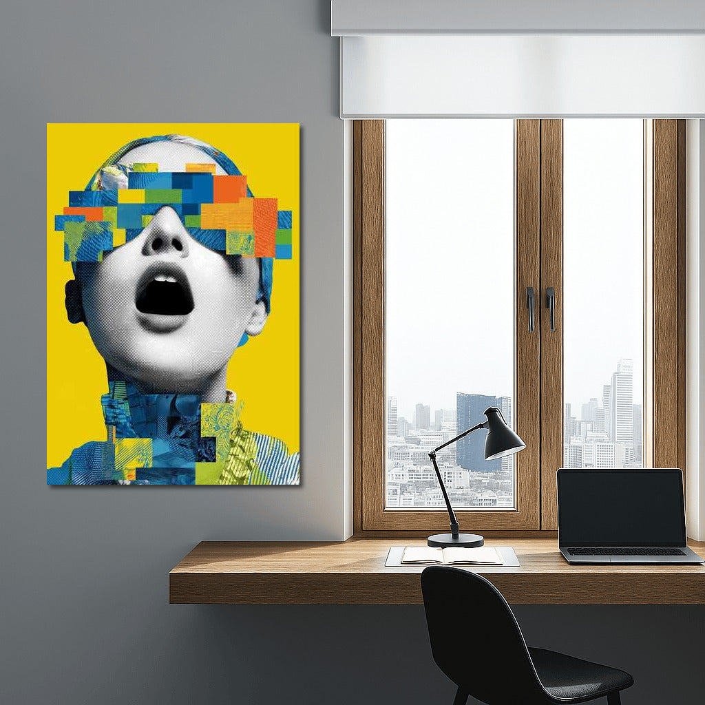 Explosion of Emotions: Vivid Maximalist Masterpiece