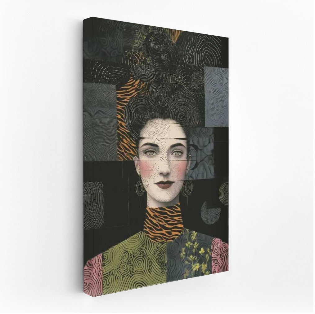 Symphony of Fantasies: Maximalist Portrait in Patterns and Colors