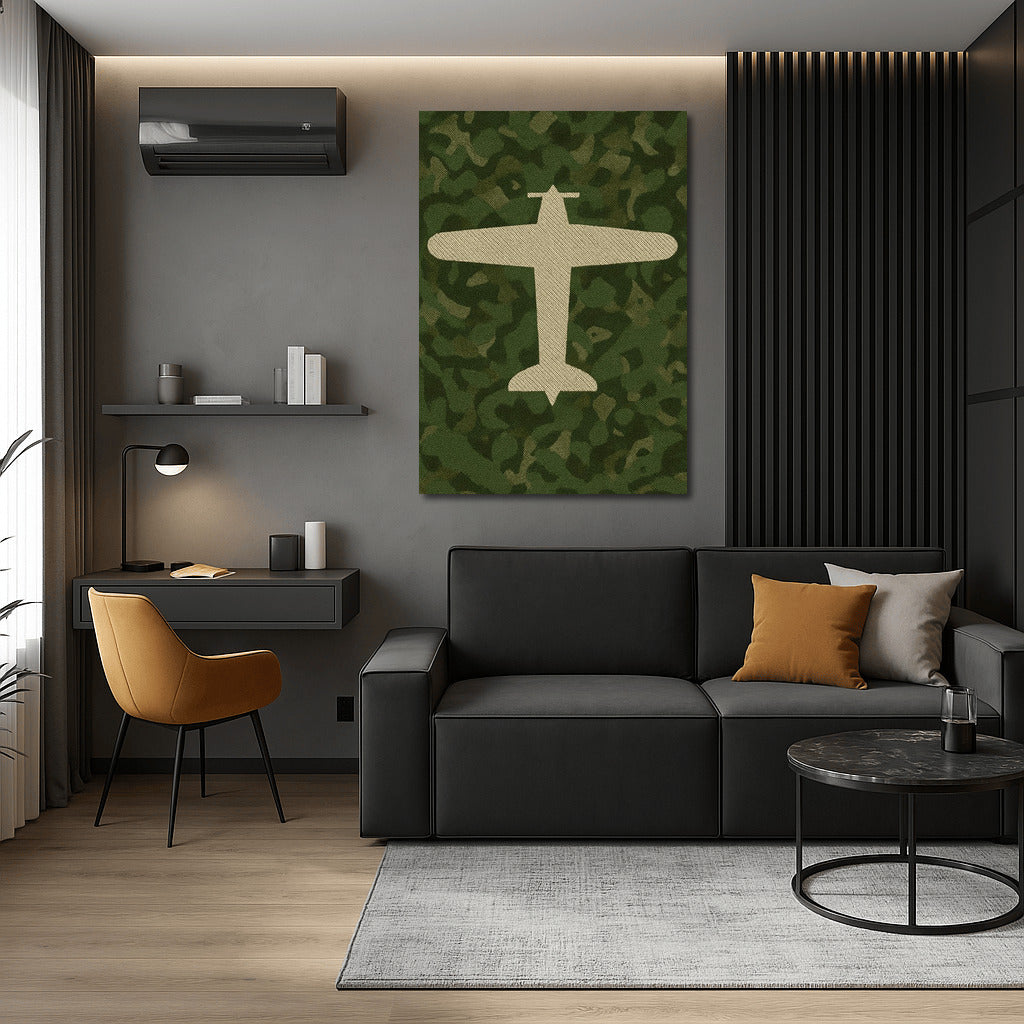 Airplane Silhouette: Honor and Memory of Military Veterans