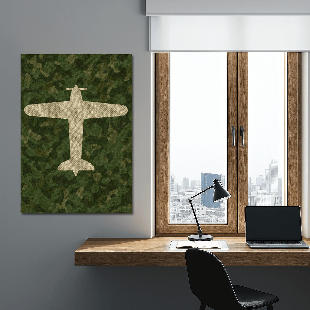 Airplane Silhouette: Honor and Memory of Military Veterans
