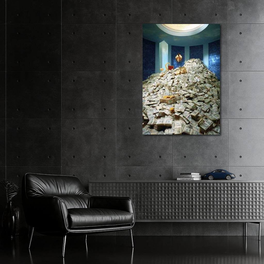 The Golden Throne of Wealth on Top of the Money Mountain