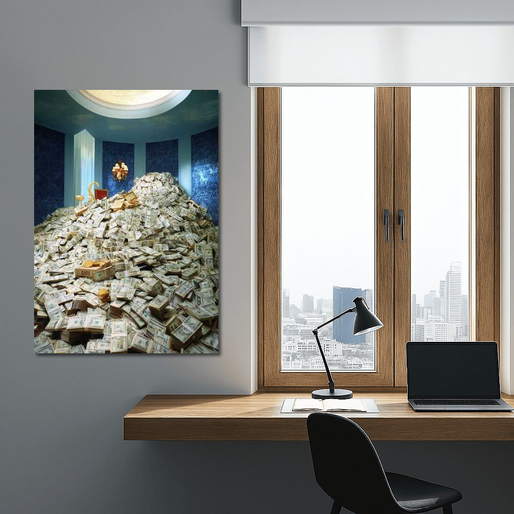 The Golden Throne of Wealth on Top of the Money Mountain