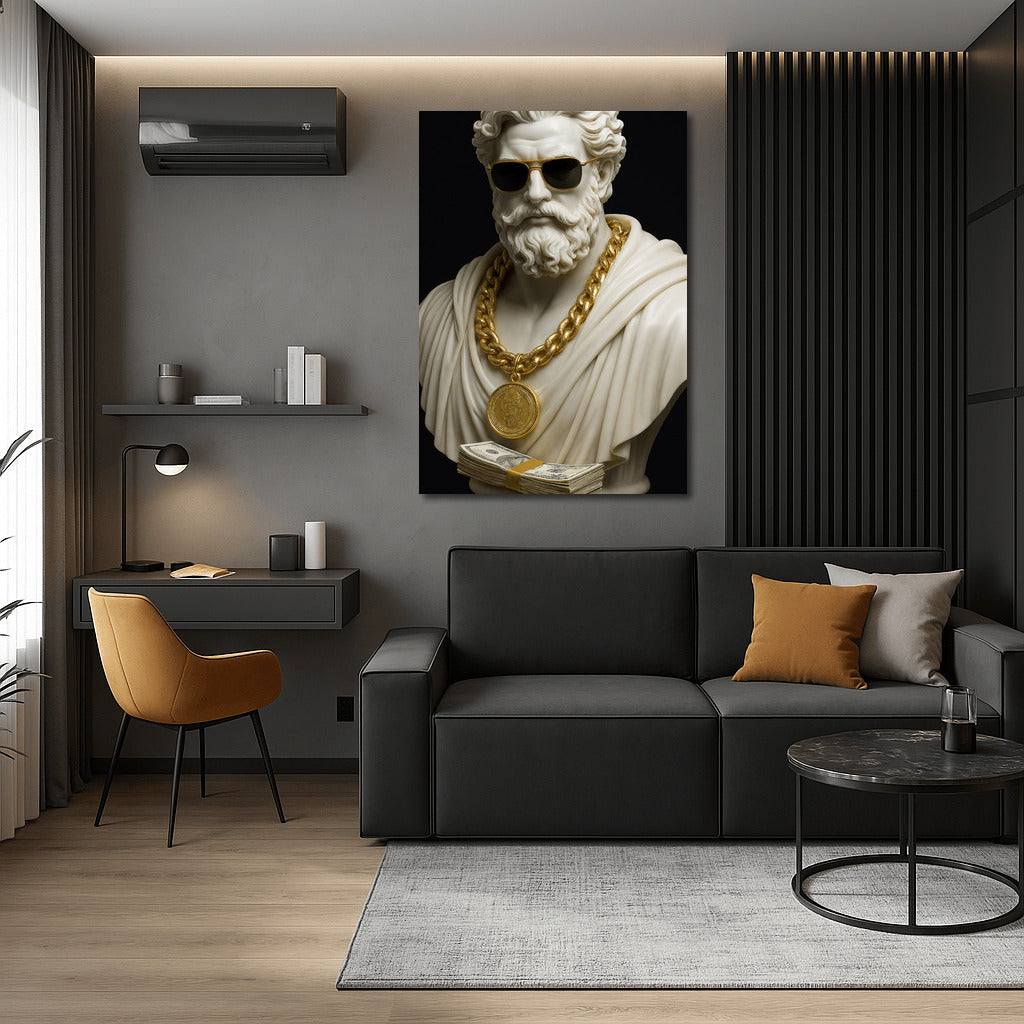 Golden Statue: Symbol of Wealth and Style