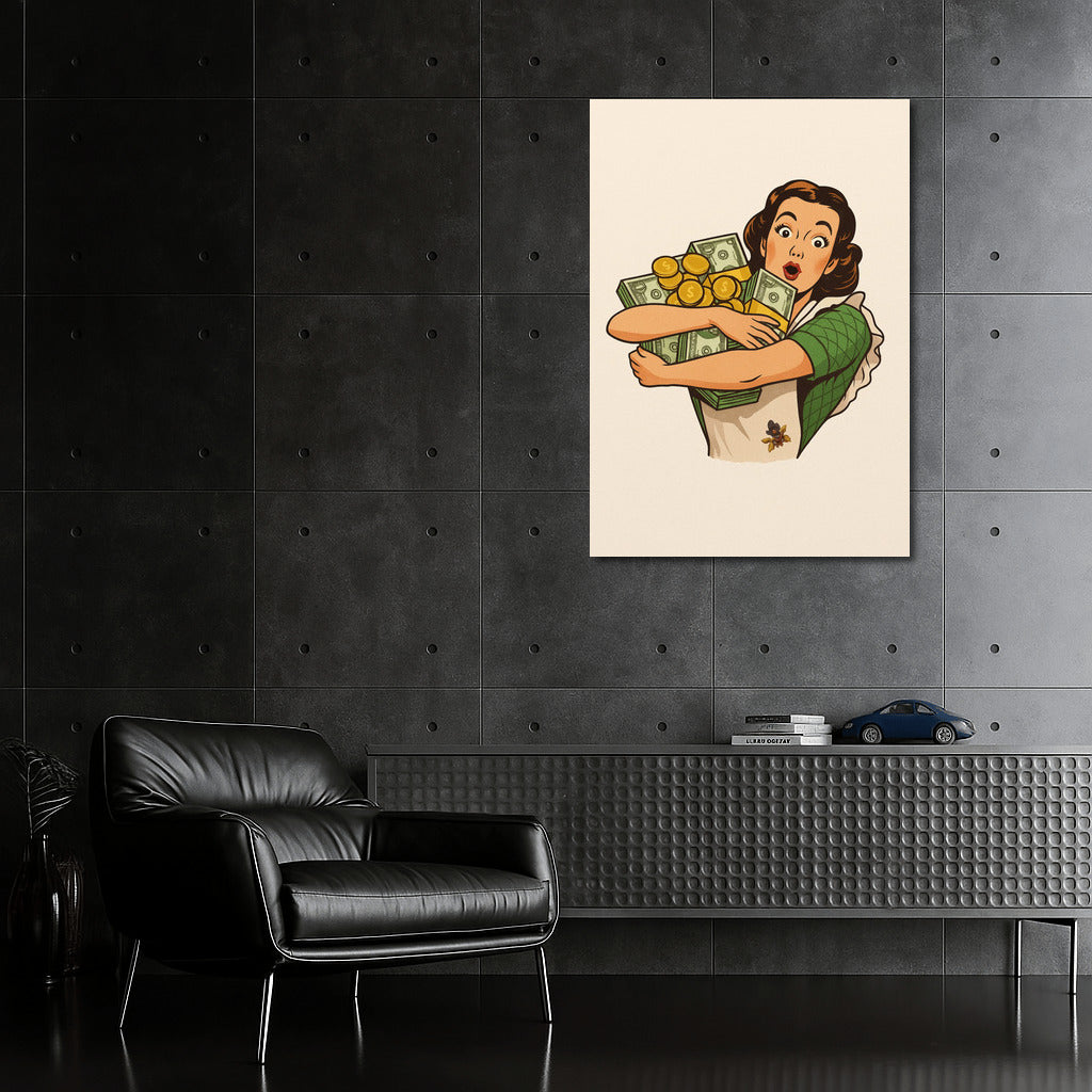 Embrace Wealth: Retro Joy and Surprise