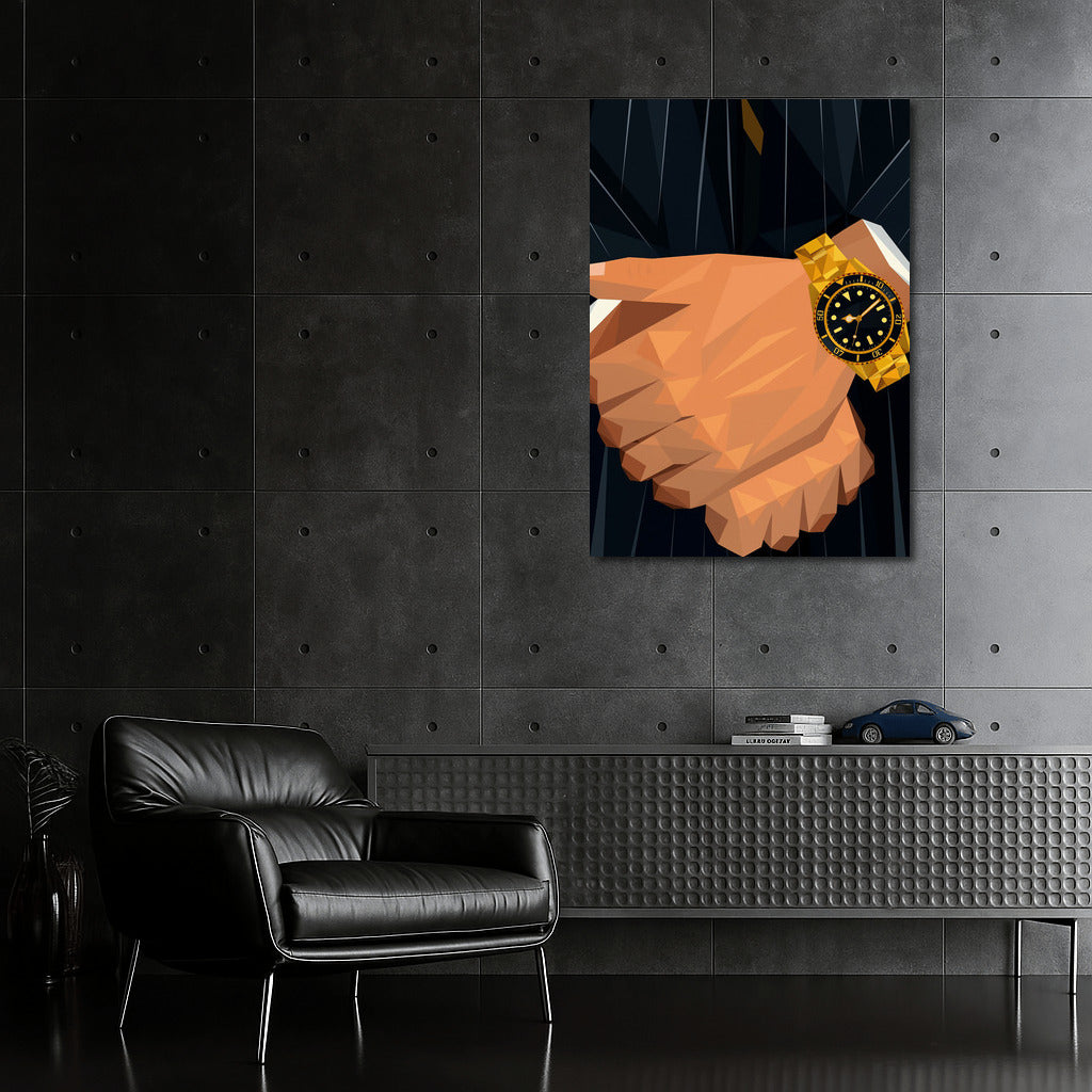 Golden Watch of Success: Symbol of Power and Style in the Interior