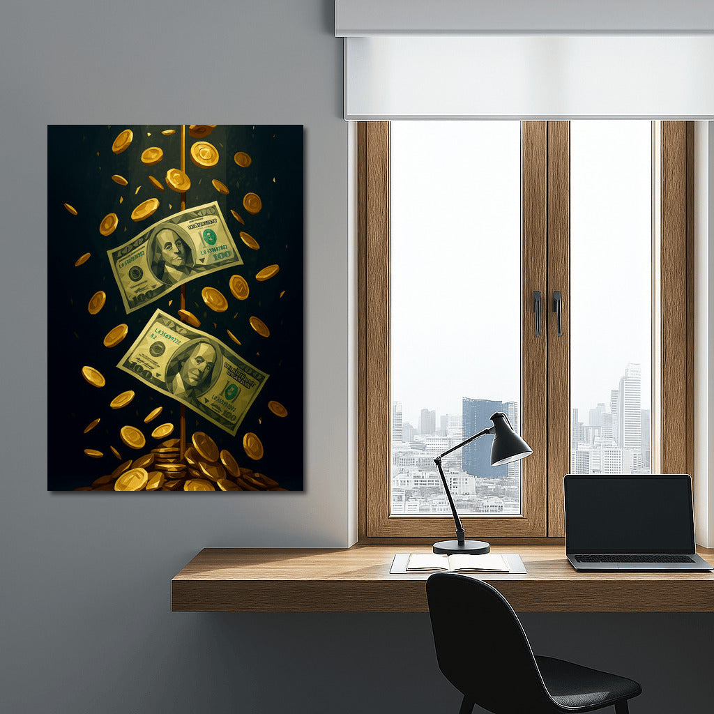Dance of Abundance: Gold and Banknotes