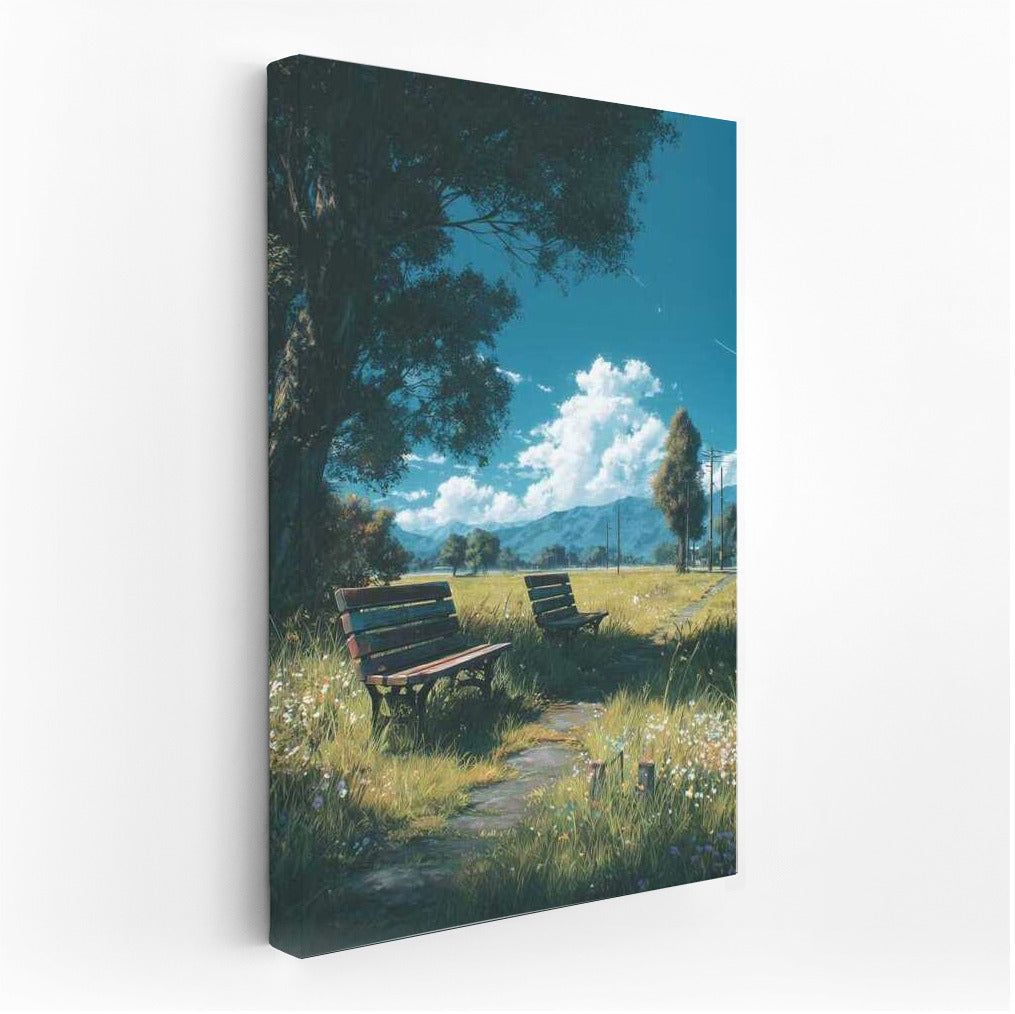 Park Idyll: Benches and Natural Architecture
