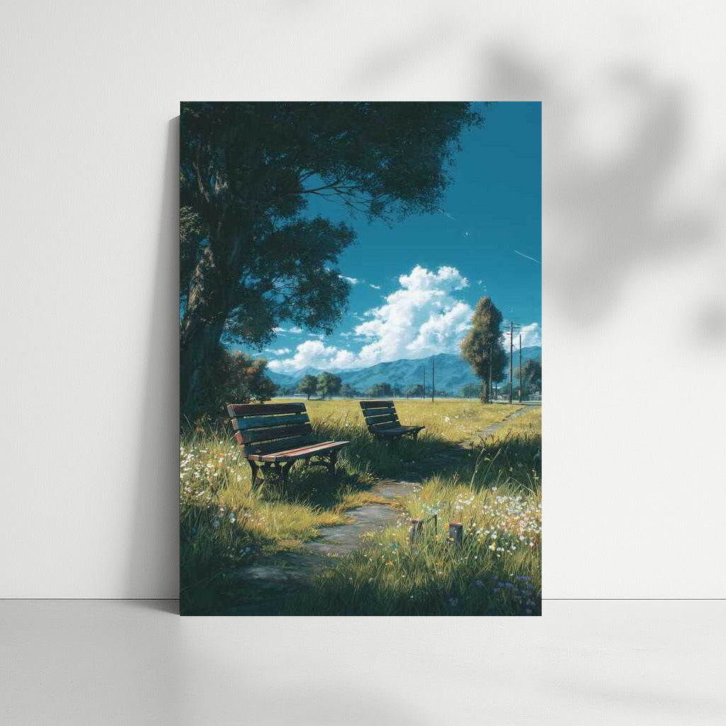 Park Idyll: Benches and Natural Architecture