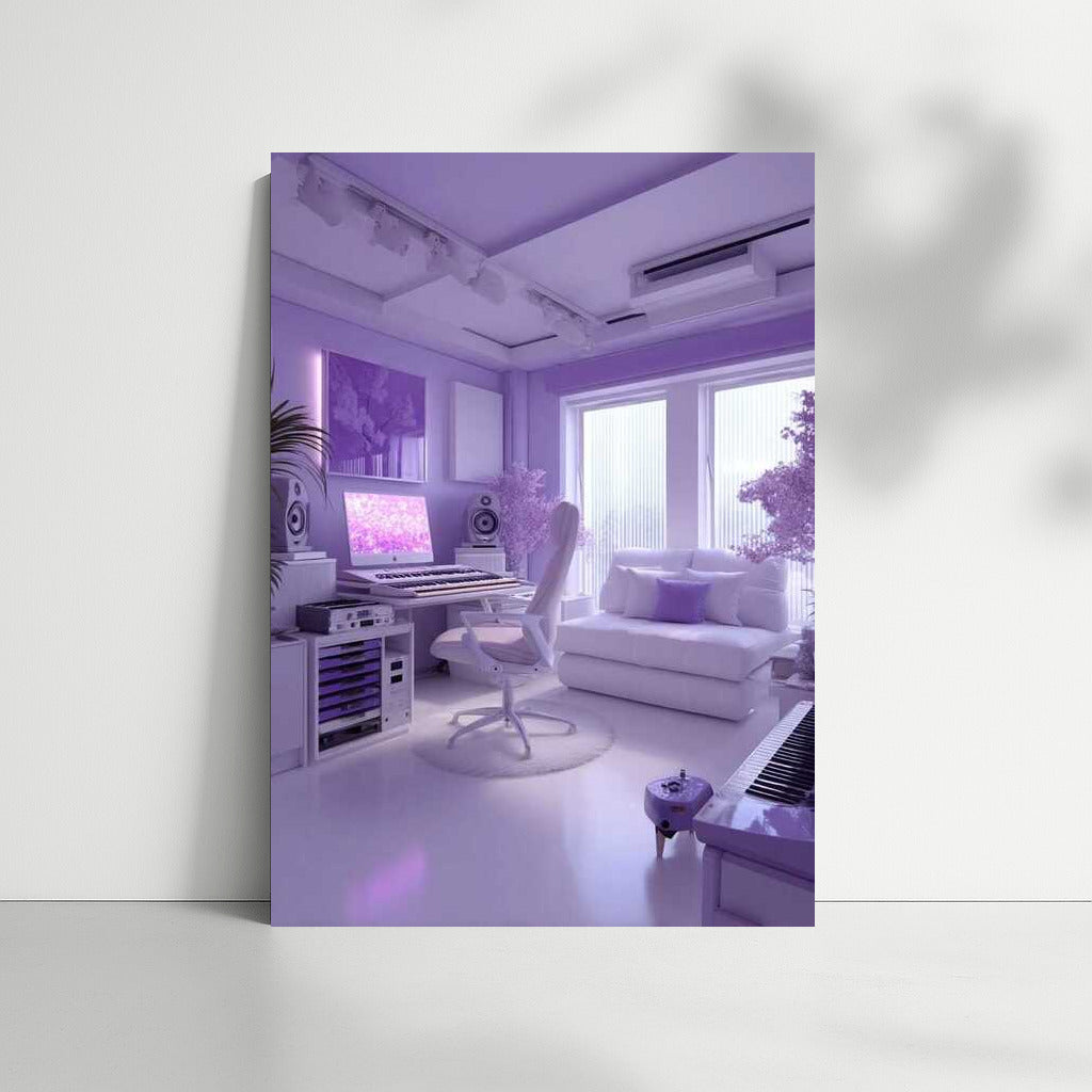 Purple Interior: Style and Comfort in Architectural Design