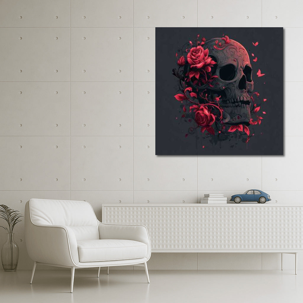 Skull and Roses: Symphony of Life and Eternity