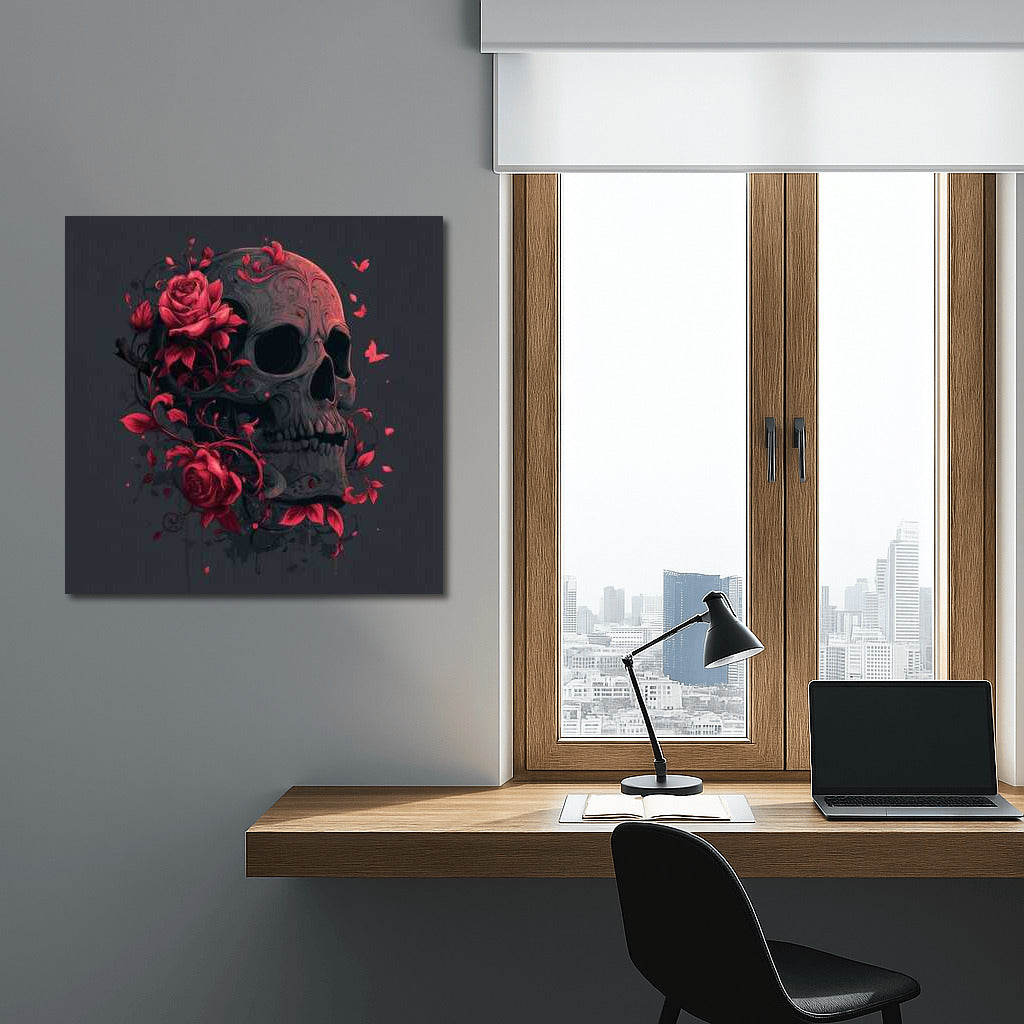 Skull and Roses: Symphony of Life and Eternity