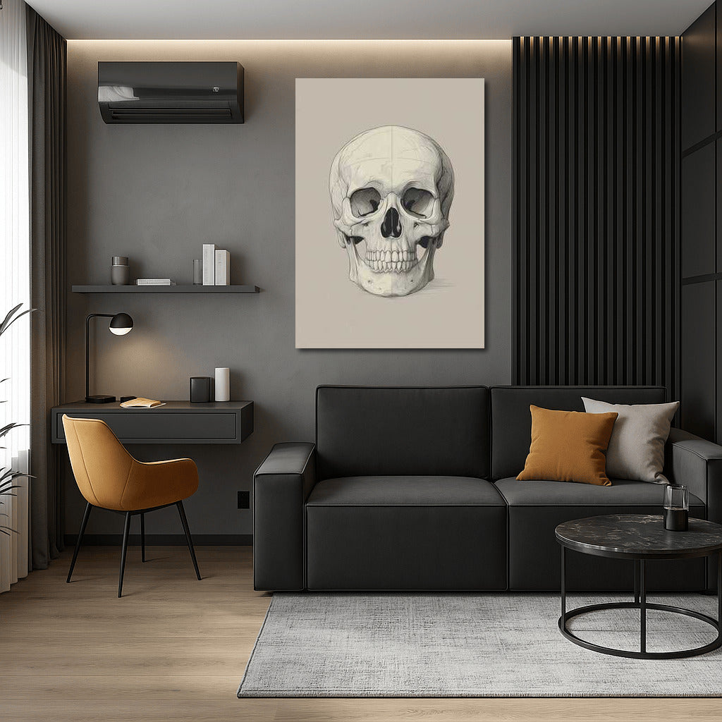 Mysterious Skull: Play of Light and Shadow