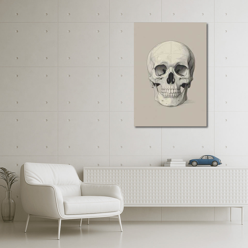 Mysterious Skull: Play of Light and Shadow