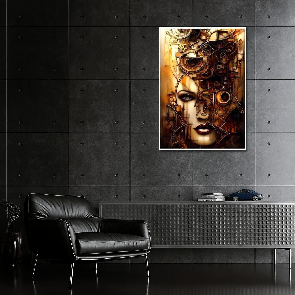 Mysterious Portrait of Gears: Dive into the World of Steampunk