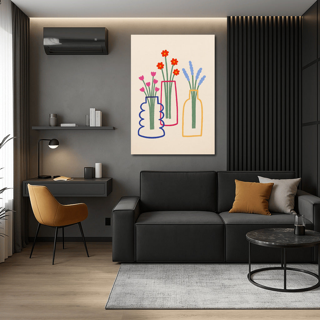 Elegant Vases: Floral Minimalism for Interior