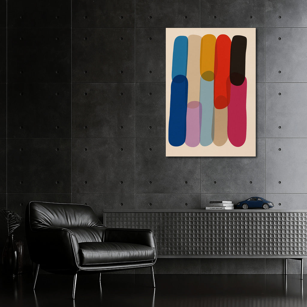 Color Block Harmony: Vibrant Minimalism for a Modern Interior