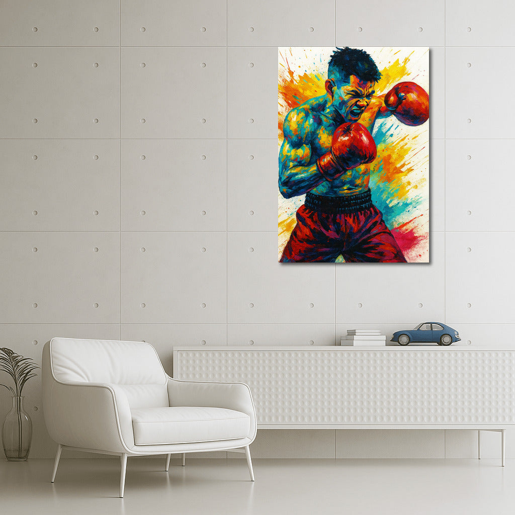 Bright Explosion of Boxing Energy: Sports Dynamics