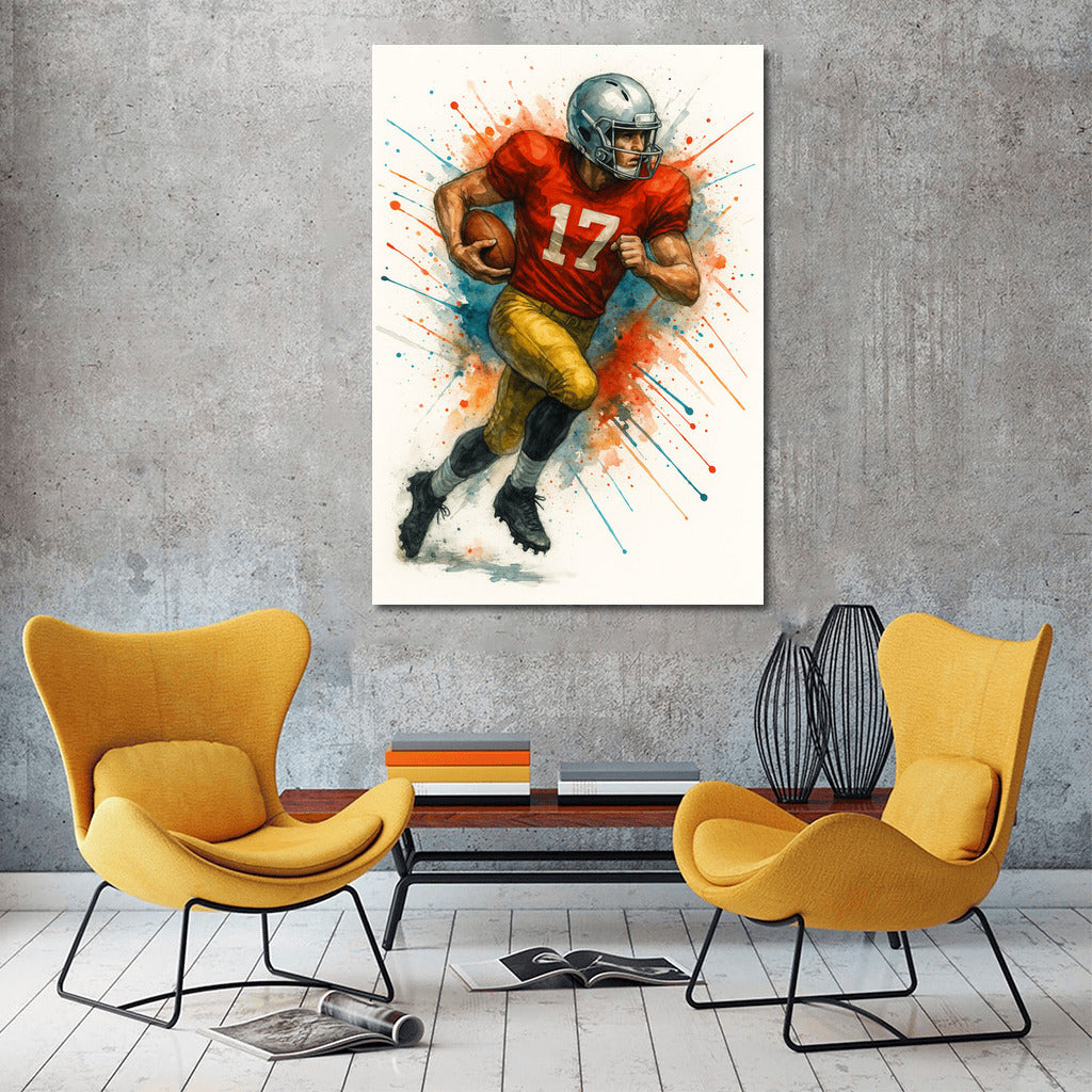 Triumphant Moment: The Energy of American Football
