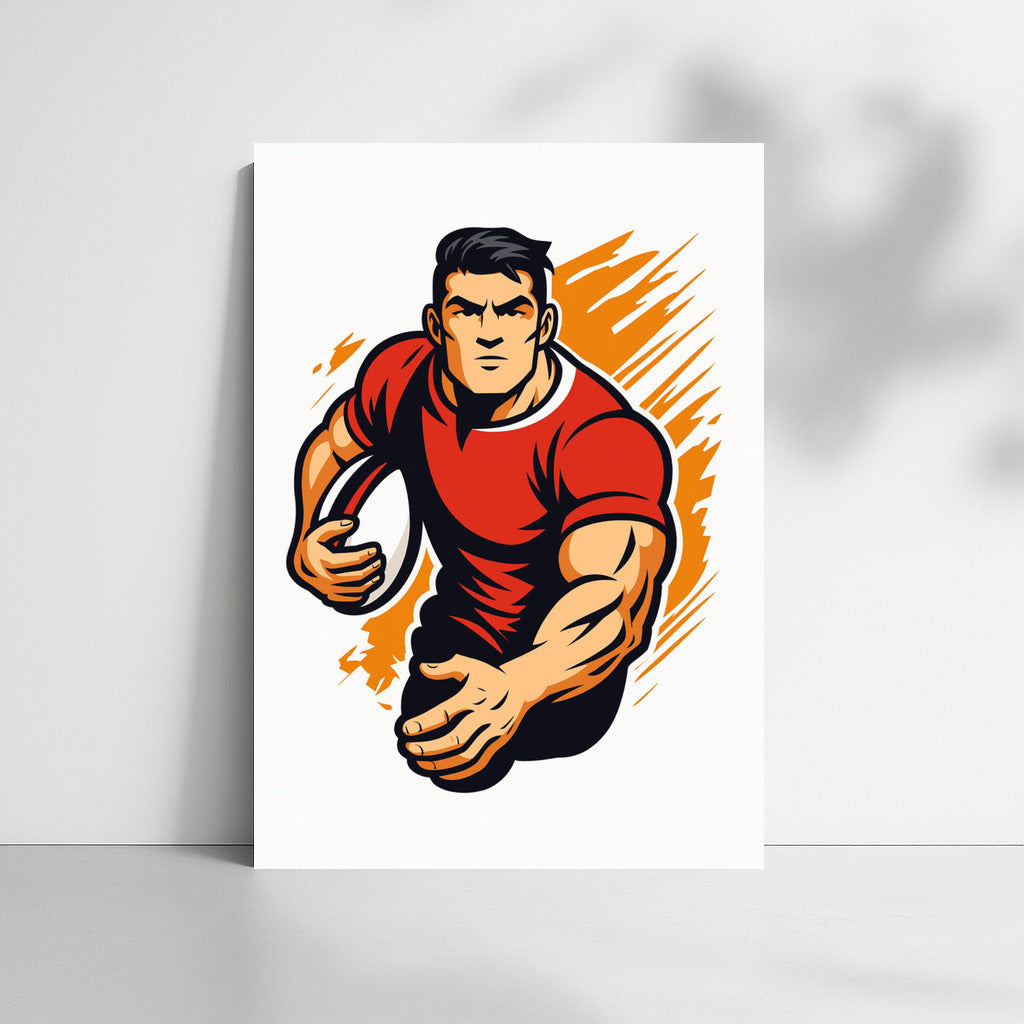 The Power and Dynamics of Rugby: Sporting Spirit on Canvas